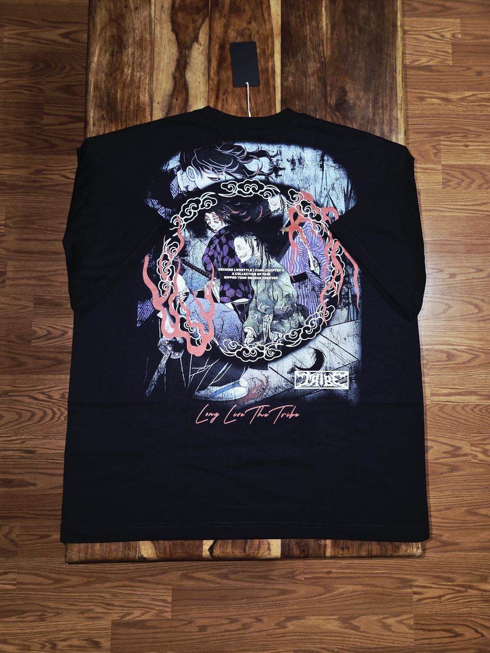 Dechire x Demon Slayer "Itami Chapter II" Men's Tee In Black. Size XL